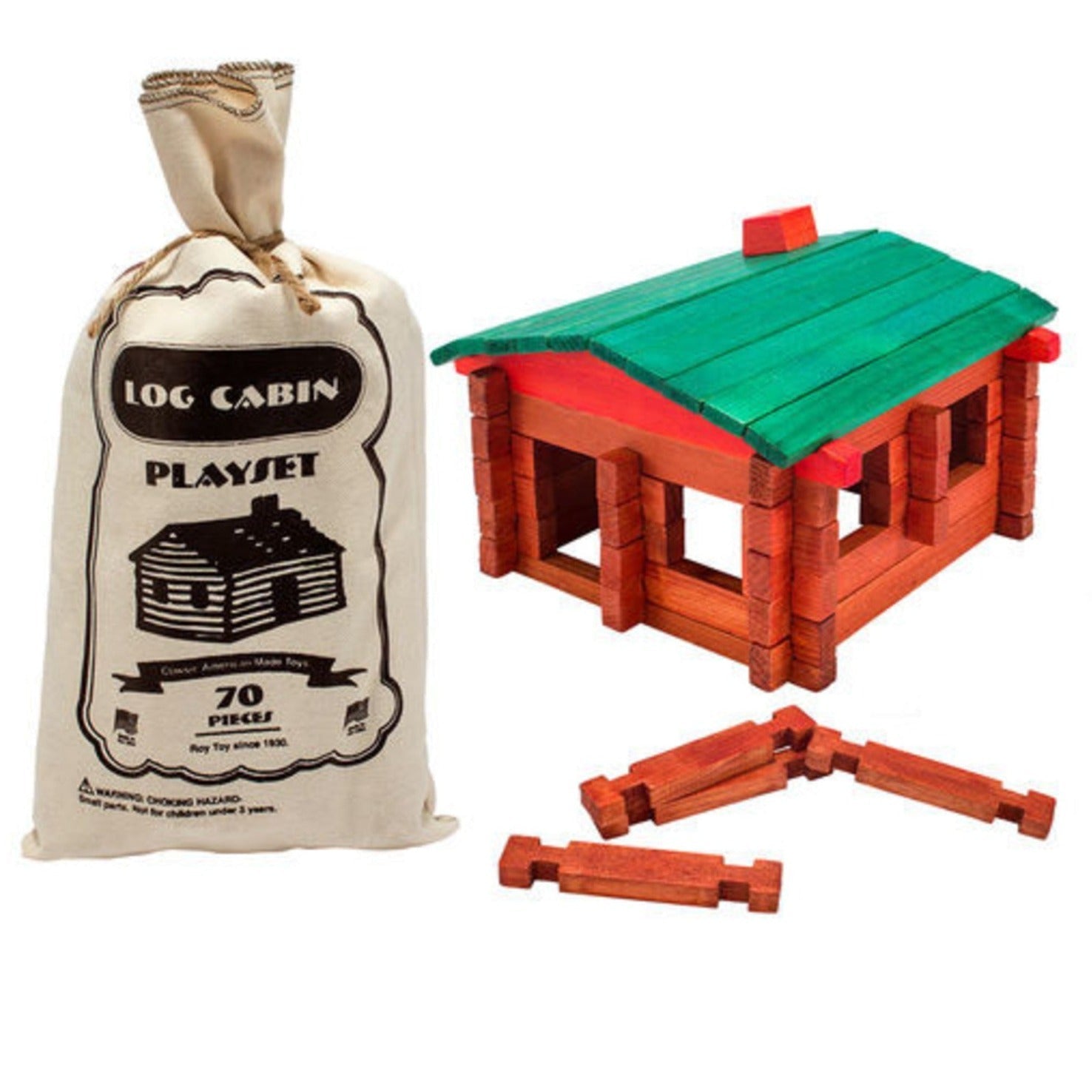 Log Cabin Building Toys