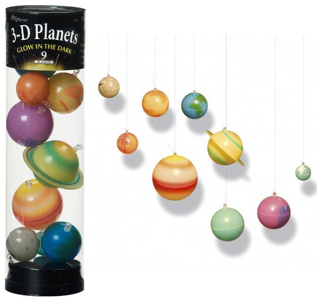 3-D Glow in the Dark Planets