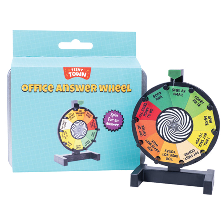 Teeny Town Office Answer Wheel-Weird-Funny-Gags-Gifts-Stupid-Stuff