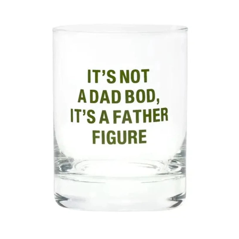 About Face Designs Drinkware & Mugs Dad Bod Rocks Glass