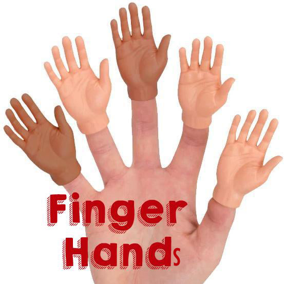 Accoutrements - Archie McPhee Funny Novelties Finger Hands - 2 pc Right & Left