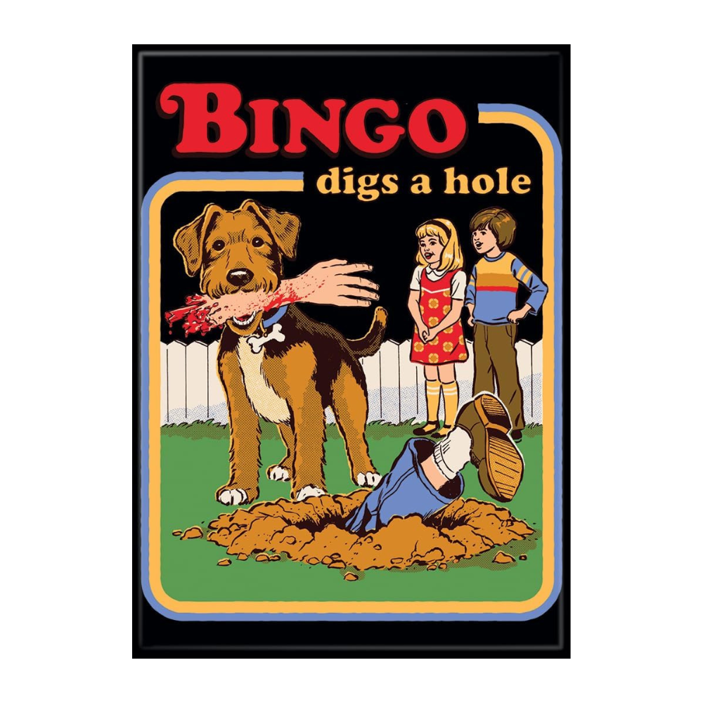 Ata-boy Magnets & Stickers Bingo Digs A Hole Life Skills Magnet by Steven Rhodes: