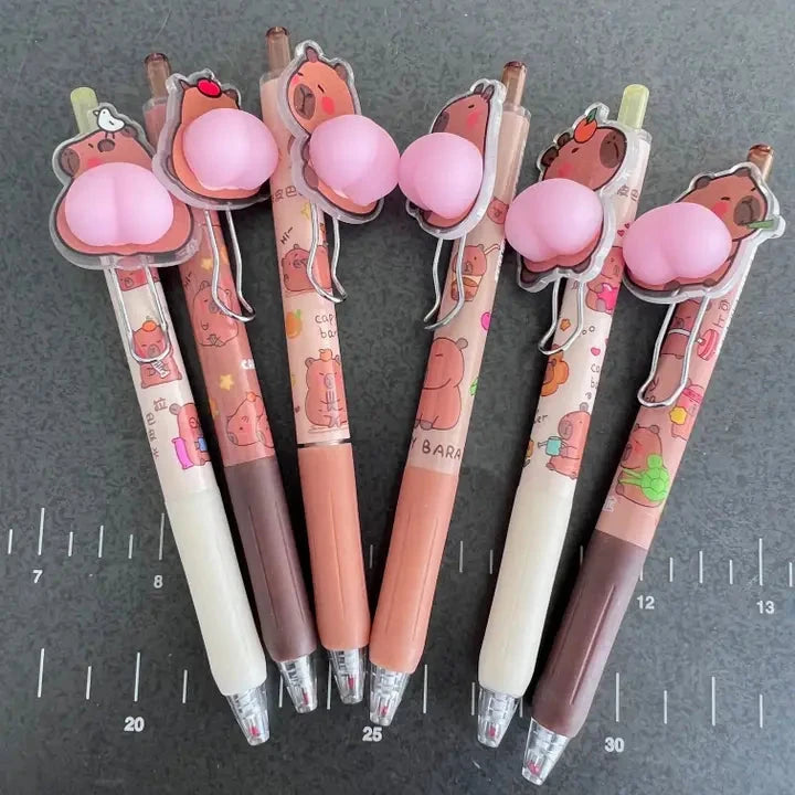 BC USA Office Goods Capybara Squishy Butt Gel Pen - 1 random style