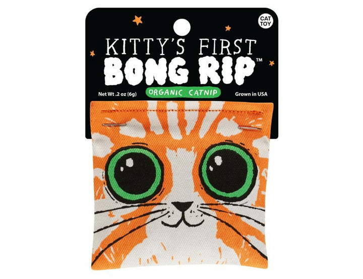 Blue Q Funny Novelties Kitty's First Bong Rip Organic Catnip