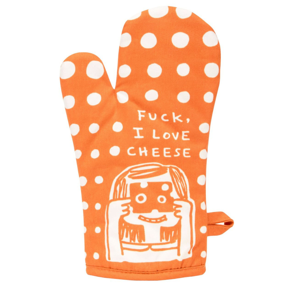 Blue Q Kitchen & Table Fu*k, I Love Cheese Oven Mitt