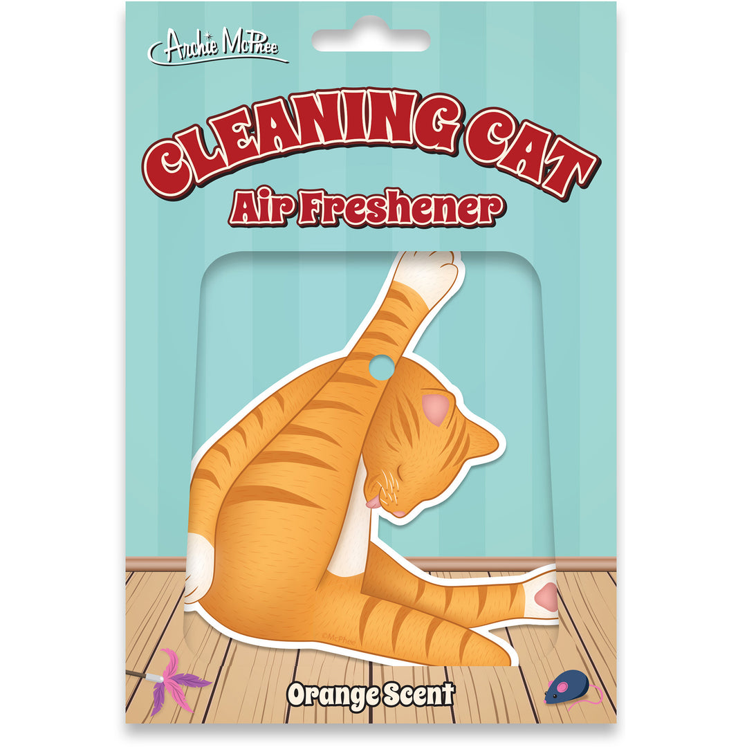 Cleaning Cat Air Freshener-Weird-Funny-Gags-Gifts-Stupid-Stuff