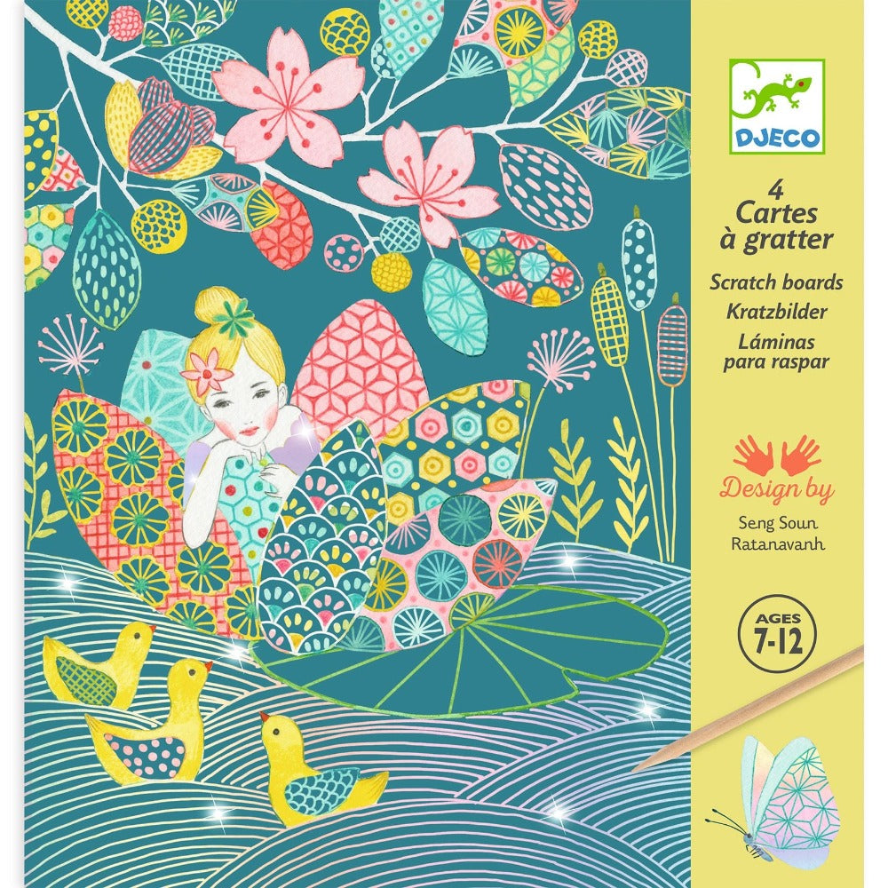 DJECO Arts & Crafts The Pond Scratch Cards