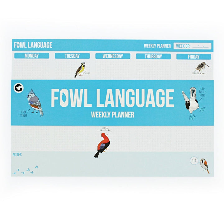 Ginger Fox Books Fowl Language Weekly Planner