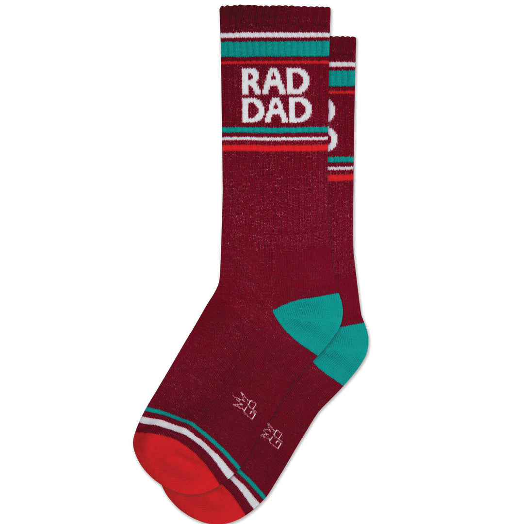 Gumball Poodle Socks & Tees Rad Dad Gym Crew Socks