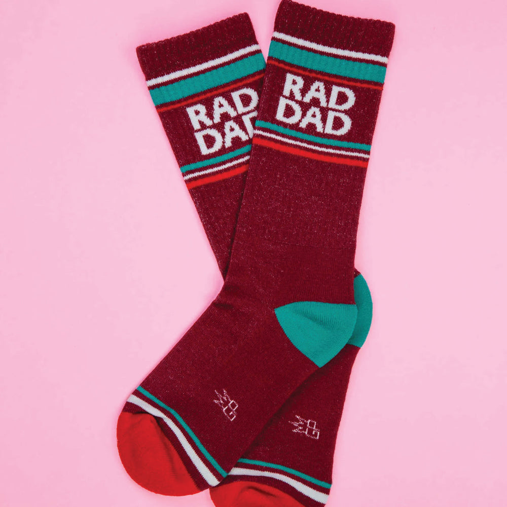 Gumball Poodle Socks & Tees Rad Dad Gym Crew Socks