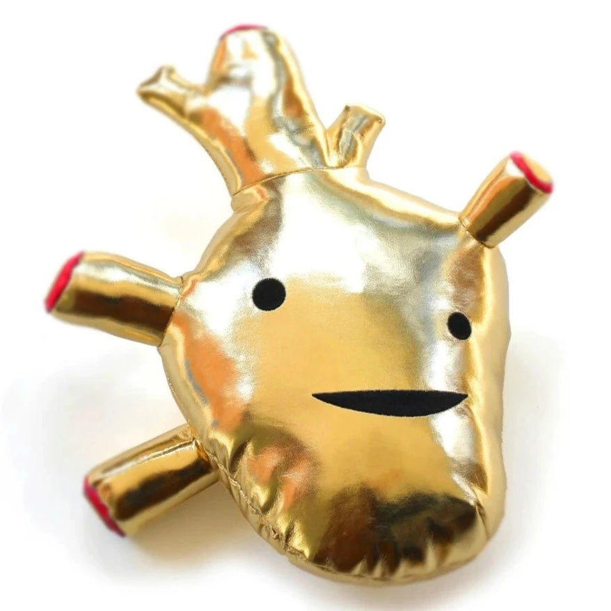 Heart of Gold Plush - Metallic Vinyl Plush – Off the Wagon Shop