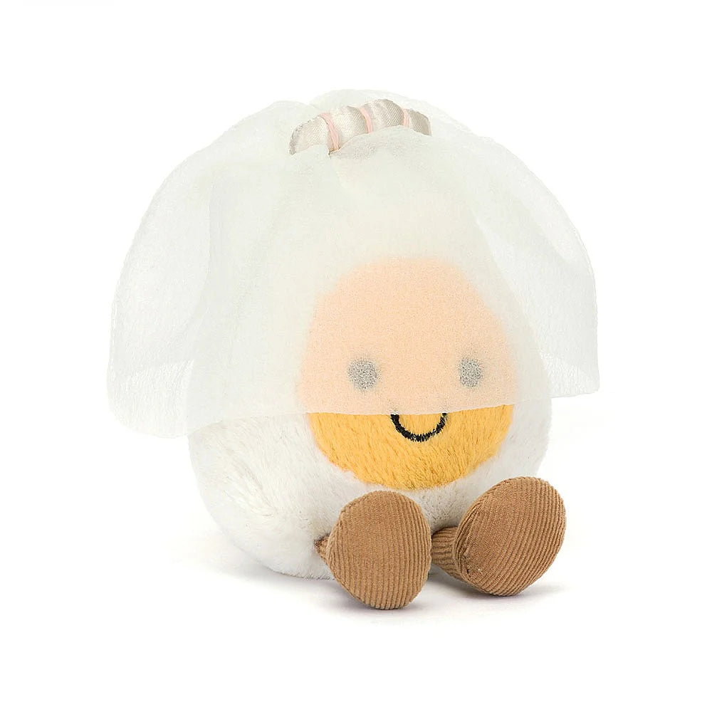 Jellycat Toy Stuffed Plush Bride Jellycat Amuseables Boiled Egg Wedding