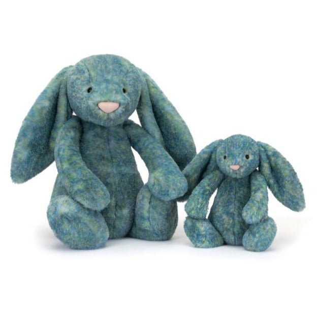 Jellycat Toy Stuffed Plush Jellycat 25 Yr Bashful Luxe Bunny Azure