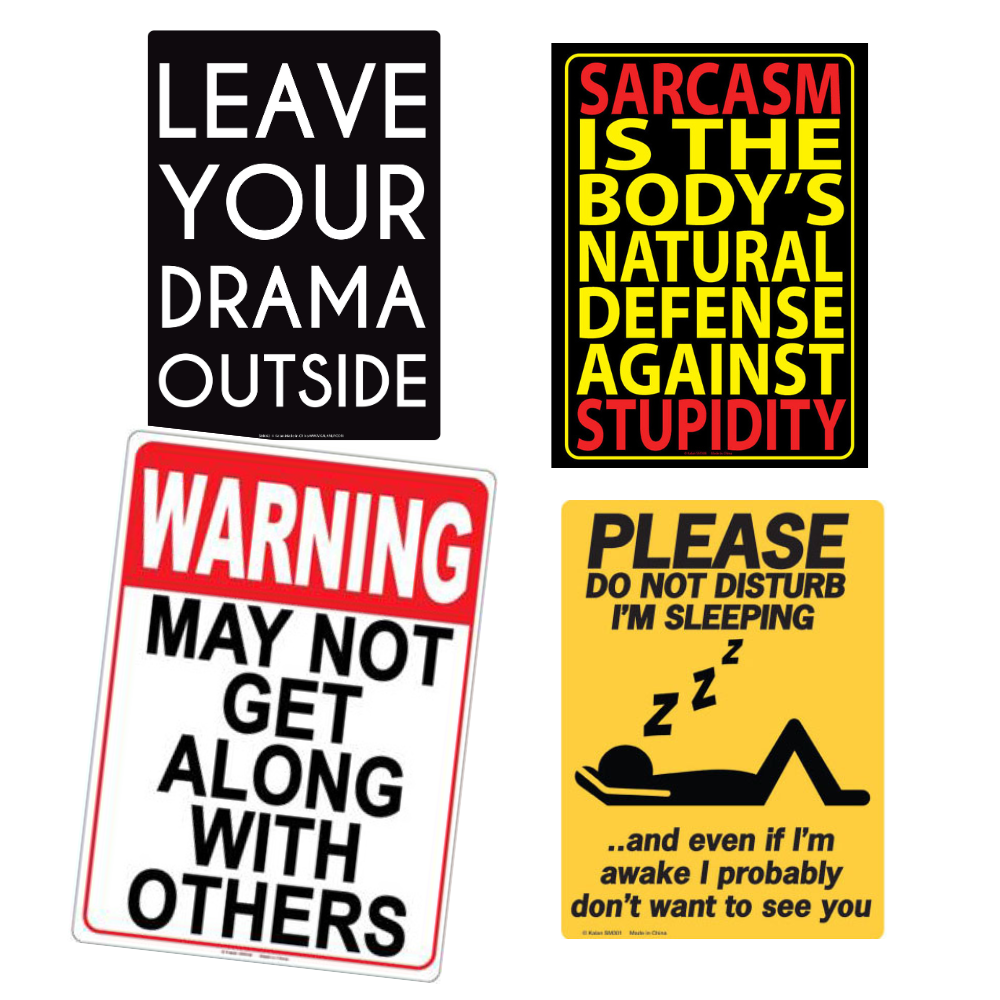 Kalan LP Home Decor Metal Warning Sign