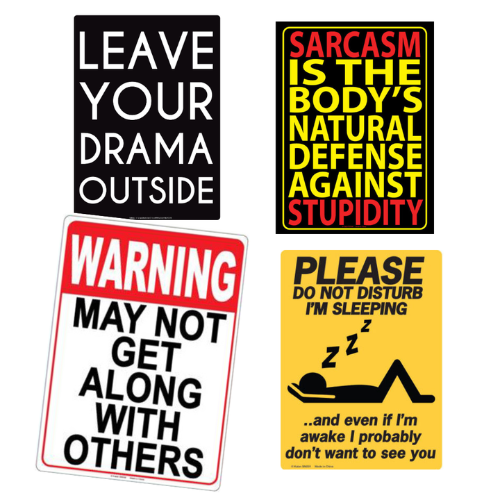 Kalan LP Home Decor Metal Warning Sign