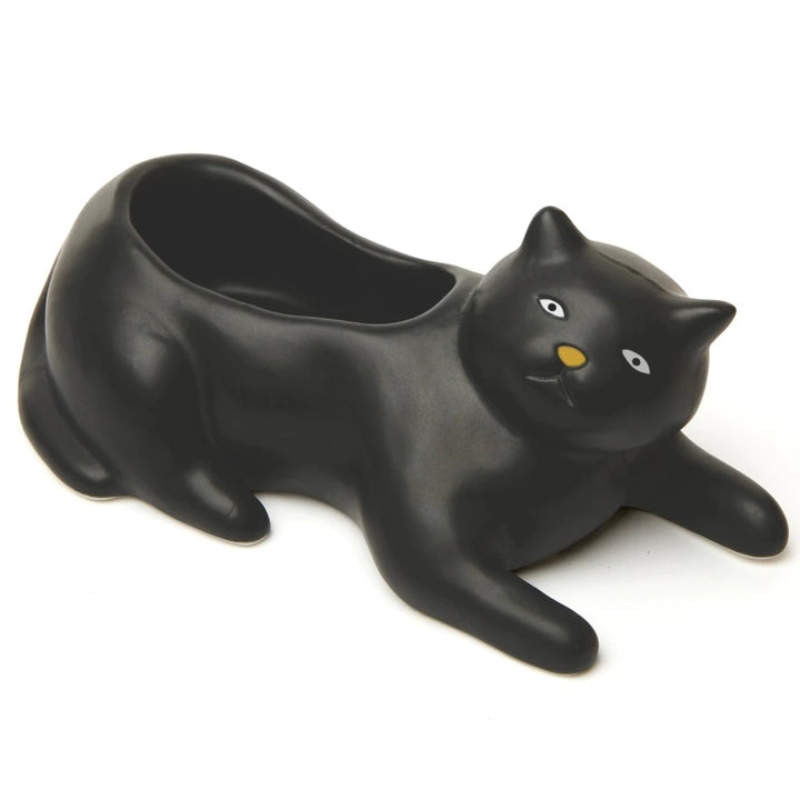 KIKKERLAND Home Decor Cosmo The Black Cat Planter