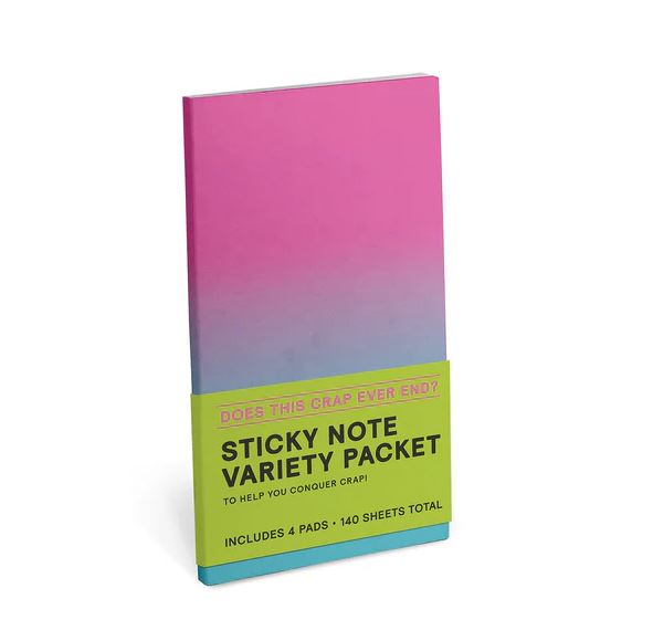 Knock Knock Office Goods Crap Ever End? Sticky Note Variety Pack