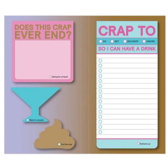 Knock Knock Office Goods Crap Ever End? Sticky Note Variety Pack