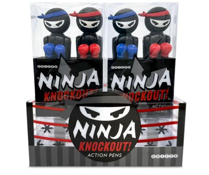 Ninja Knockout Action Pen Set of 2-Weird-Funny-Gags-Gifts-Stupid-Stuff