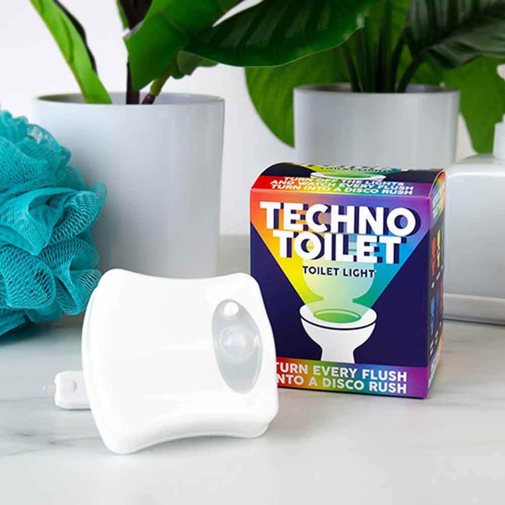 Techno Toilet: Toilet Light-Weird-Funny-Gags-Gifts-Stupid-Stuff