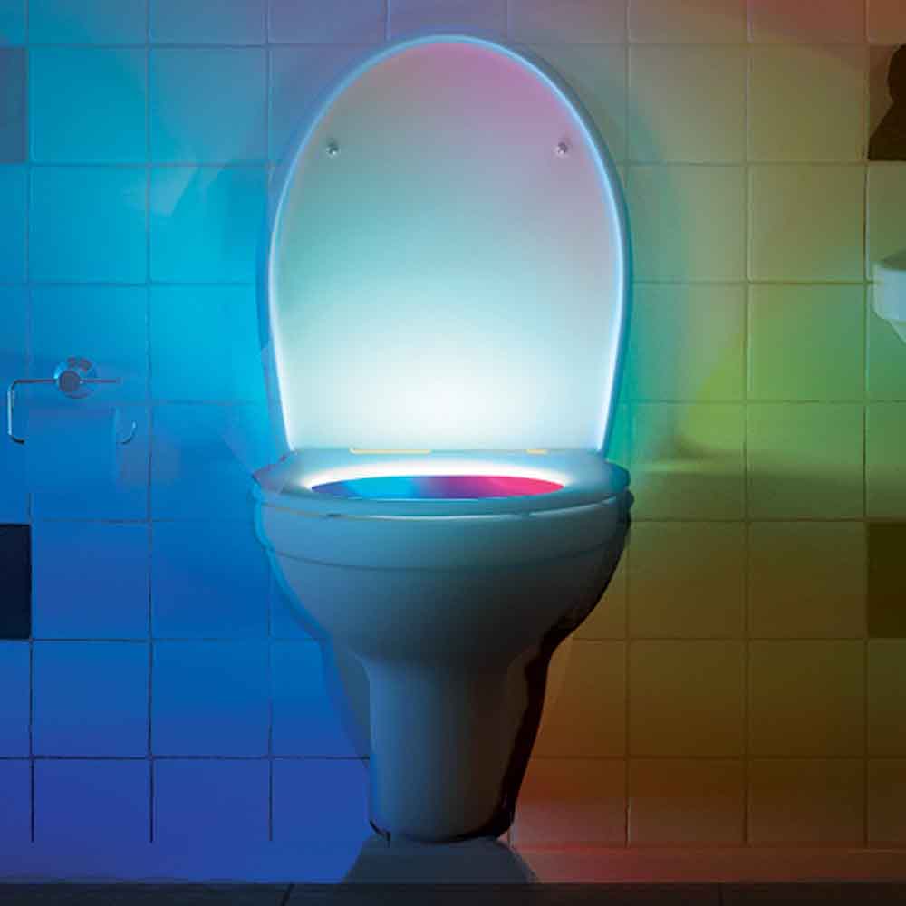 Techno Toilet: Toilet Light-Weird-Funny-Gags-Gifts-Stupid-Stuff