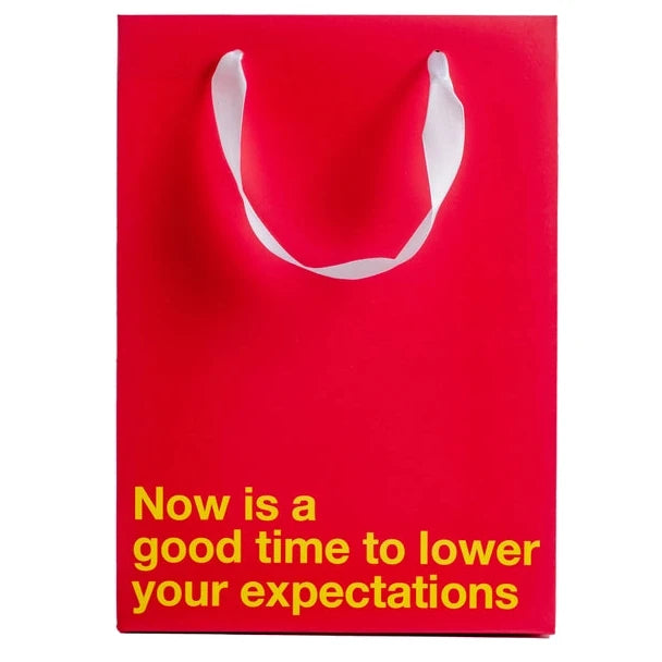 Lower Expectations 8"x10" Gift Bag-Weird-Funny-Gags-Gifts-Stupid-Stuff