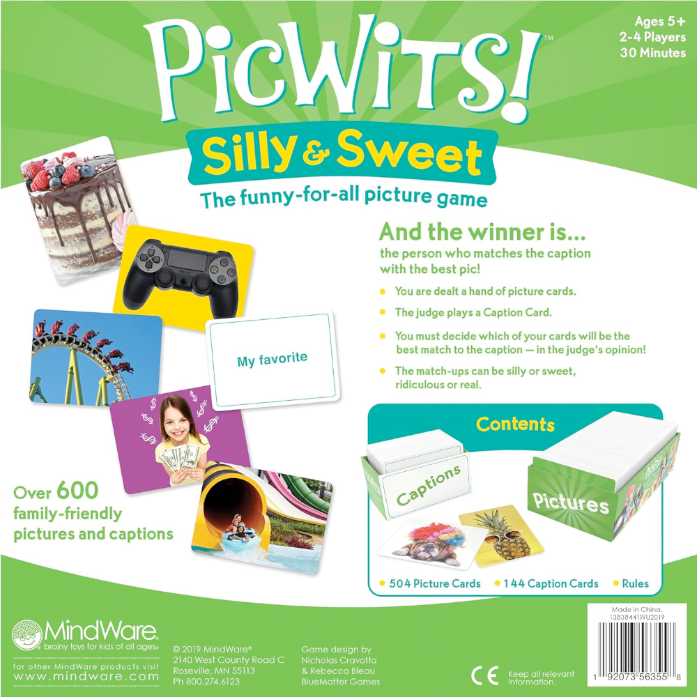 MindWare Games Picwits Silly & Sweet Game-