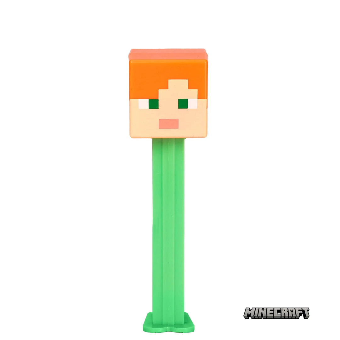 PEZ Candy CANDY Minecraft Alex Pez Single Blister Pack w/ 3 refills