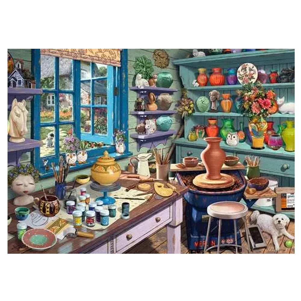 Ravensburger Puzzles Ravensburger Pottery Studio Sanctuary 500 pc Large Format Puzzle