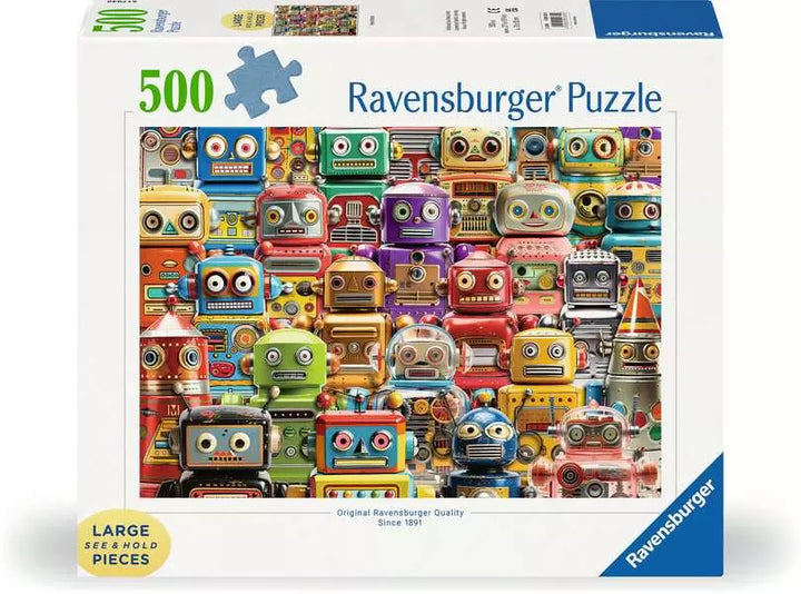 Ravensburger Puzzles Ravensburger Retro Robots 500 pc Large Format Puzzle