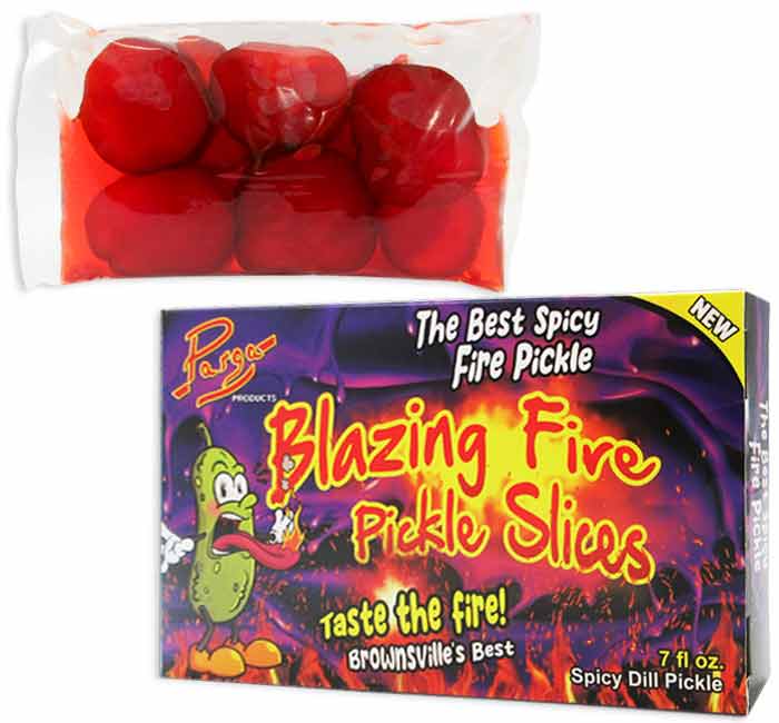 Redstone Foods Candy Blazing Fire Pickle Slices 7oz Box