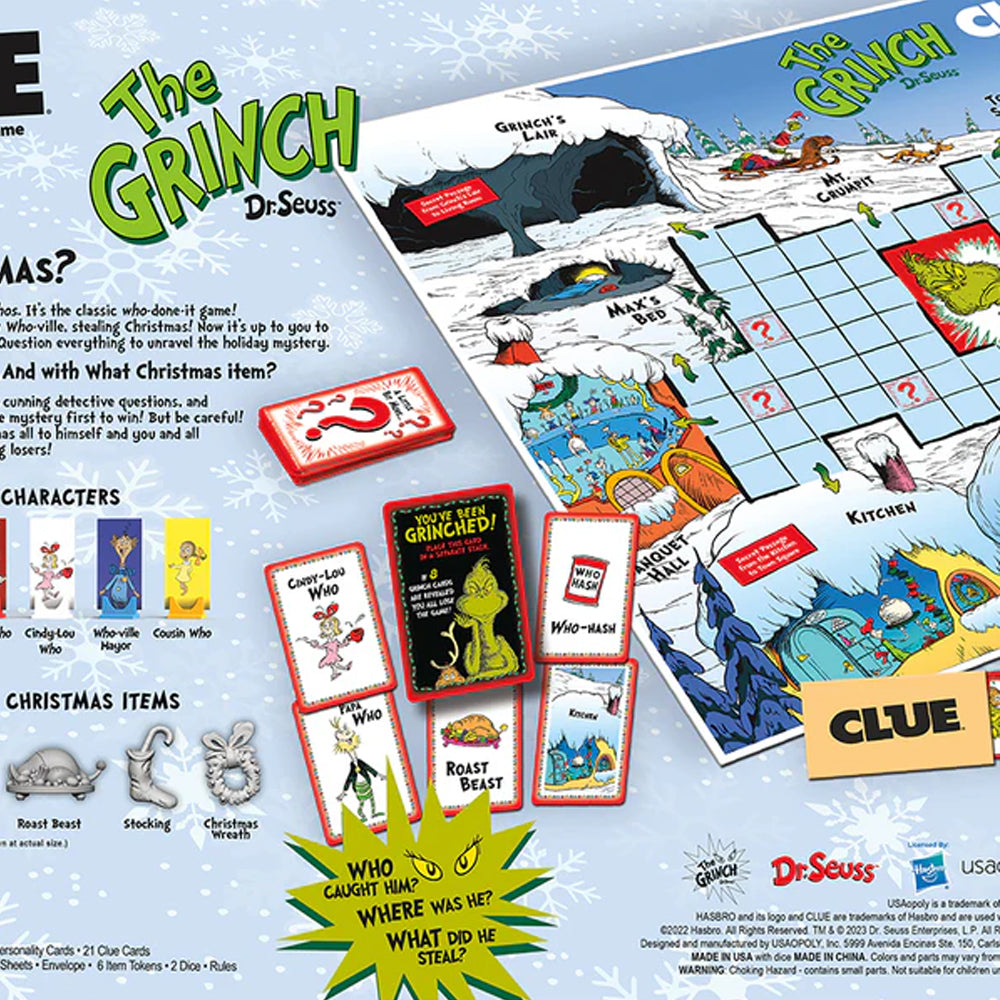 USAopoly Games The Grinch Clue Game