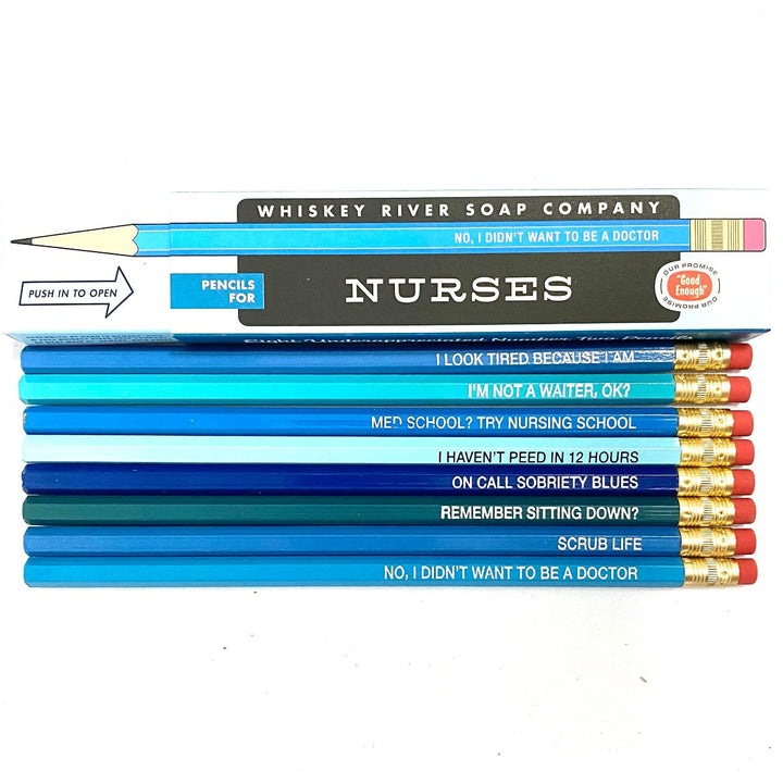 Whiskey River Soap Co. Office Goods Nurses - Set of 8 pencils