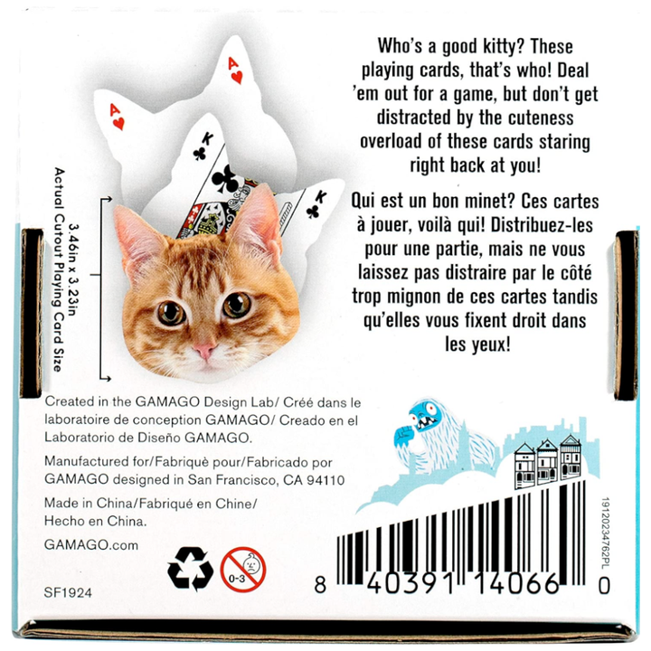 Gama-Go NMR Games Kitten Playing Cards