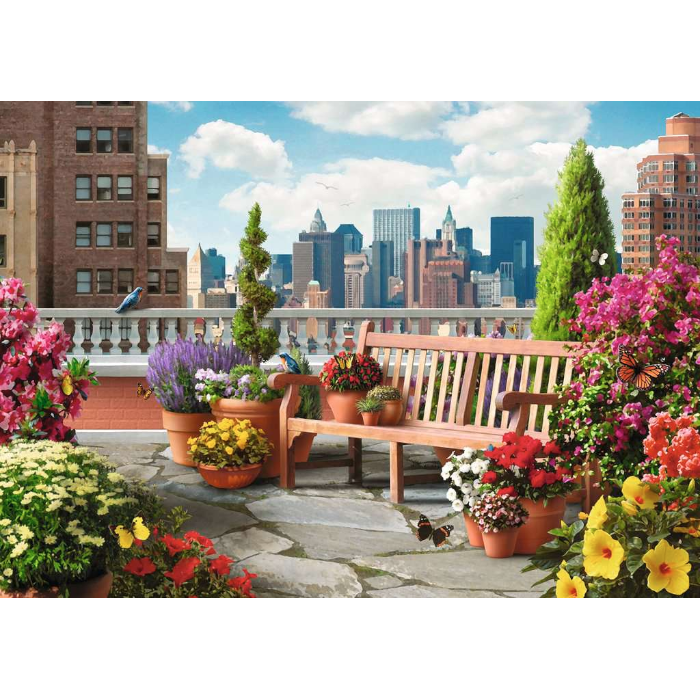 Ravensburger PUZZLES Rooftop Garden 500 pc puzzle