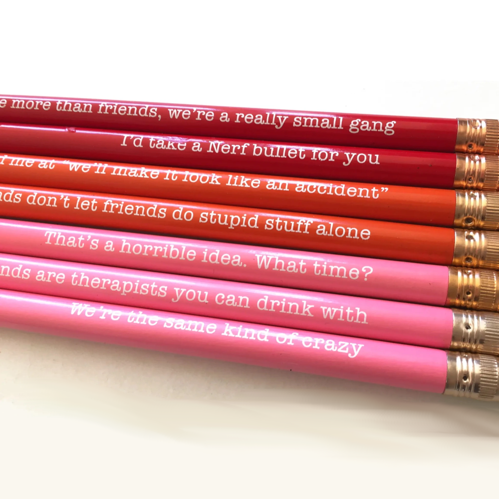 Funny Same Kind of Crazy Friends Set of Pencils